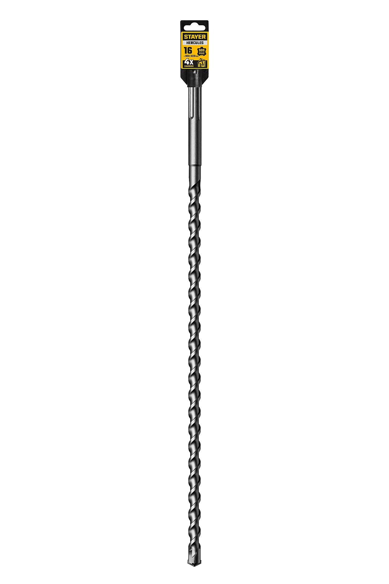 STAYER HERCULES-4Х 16 x 880/1020 мм, SDS-max бур, PROFESSIONAL (29370-880-16)