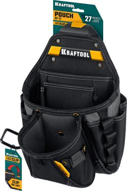 KRAFTOOL KP-27 поясная сумка с быстросъёмным креплением FastClip, 350 х 260 мм (38773) - 4
