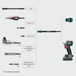 KRAFTOOL BULLDOG, 150 мм, адаптер с жесткой автоматической фиксацией для шуруповертов (26785-150) - 4