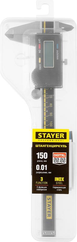 STAYER 150 мм, электронный штангенциркуль, Professional (34410-150) - 2