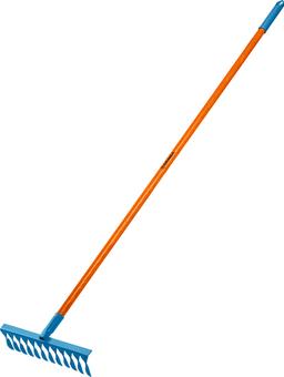 GRINDA PR-12T FIBER, 380 х 100 х 1530 мм, 12 витых зубцов, углеродистая сталь, фибергласовый черенок, PROLine (39654) - 1