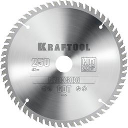 KRAFTOOL  Precision, 250 х 32 мм, 60Т, пильный диск по дереву (36952-250-32) - 1