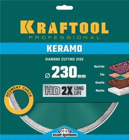 KRAFTOOL Keramo, 230 мм, (22.2 мм, 10 х 2.8 мм), сегментированный алмазный диск (36684-230) - 2