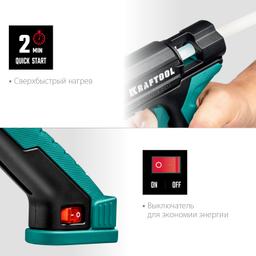 KRAFTOOL Grand 200, d 11 - 12 мм, 25 г/мин, электрический термоклеевой пистолет (06839) - 6