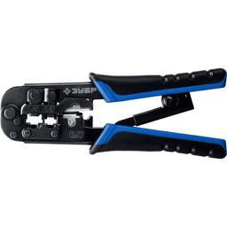 ЗУБР RJ7, (RJ45, RJ11, RJ12), 203 мм, универсальный кримпер, Профессионал(22650) - 1