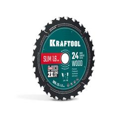 KRAFTOOL Slim wood cut 165 х 20 x 1.6 мм, 24Т, диск пильный по дереву, (36955-165-20-24) - 1
