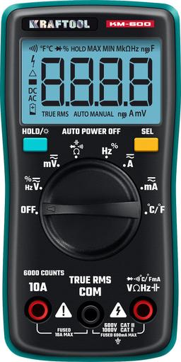 KRAFTOOL KM-600 цифровой мультиметр (59854) - 1