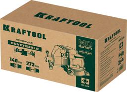 KRAFTOOL Reversible 140 мм, расход 273 мм, Слесарные тиски (32705-140) - 10