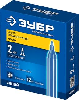 ЗУБР МП-300 синий, 2 мм перманентный маркер (06322-7) - 3