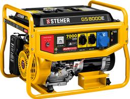 STEHER  7000 Вт, бензиновый генератор с электростартером (GS-8000E) - 1