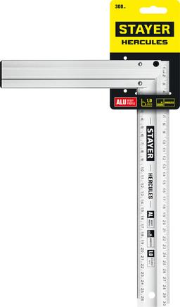 STAYER 300 мм, жесткий столярный угольник, Professional (3432-30) - 3