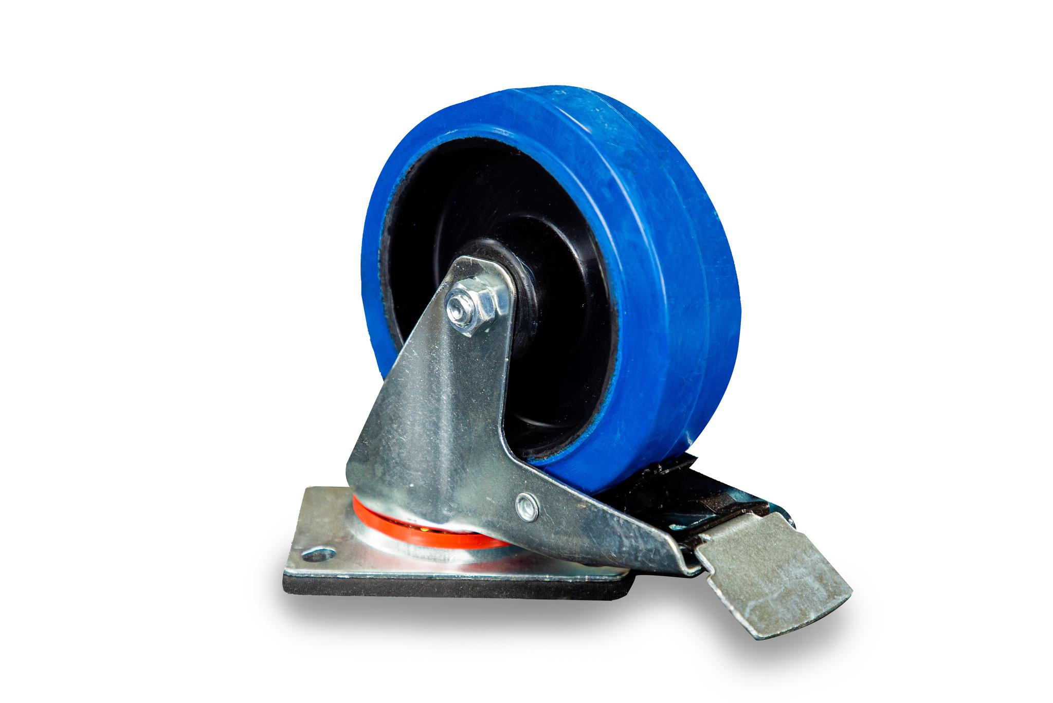 Колесо поворотное резина SRCLb 63 160 мм с тормозом (F),  1024397