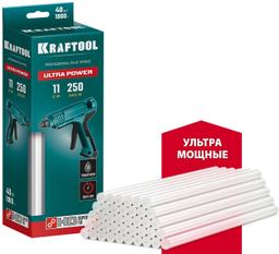 KRAFTOOL Ultra Power, 11 х 250 мм, 40 шт, ультрамощные, прозрачные, клеевые стержни (06848-40) - 1