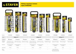 STAYER RSS 10SD, 10 предм., (1/4"), набор торцовых головок (27759-H10) - 3