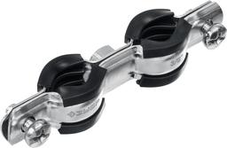 ЗУБР 3/8", цинк, 8 шт, двойной трубный хомут (37890-15-19) - 1