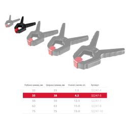 ЗУБР МЗ-50, 50 х 50 мм, пружинный зажим (32247-5) - 3