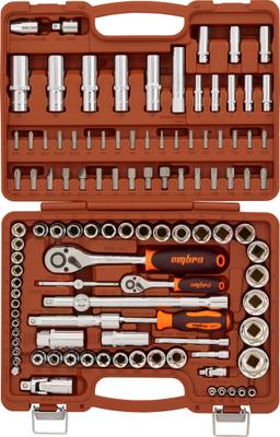 OMT108S Набор инструмента универсальный 1/4", 3/8", и 1/2"DR, 108 предметов - 1