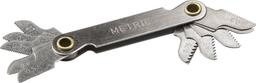 STAYER  шаг метрич. резьбы 0.5 - 1.75 мм, шаг трубной резьбы 0.907 и 1.07 мм, (27, 28 tpi), резьбомер, Professional (28041) - 1