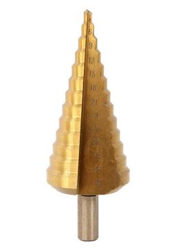 1055-S439 Сверло ступенчатое по металлу 4-39мм шаг 3мм HSS+TIN прямое Sturm! - 1