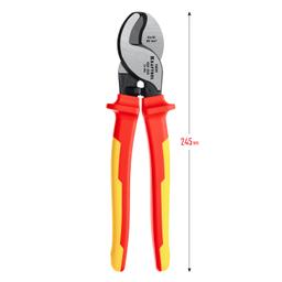 KRAFTOOL KSF-25V, d 13 мм, 250 мм, VDE, 1000 В, усиленный, диэлектрический кабелерез (23334-25V) - 9