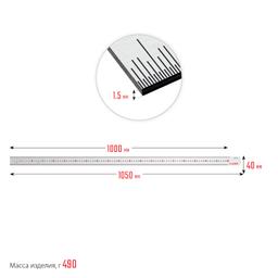 ЗУБР Про-100, длина 1.0 м, усиленная нержавеющая линейка, Профессионал (34280-100) - 6