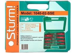 1040-02-SSE Отвертки набор ДИЭЛЕКТРИЧЕСКИЕ, 8 шт., CrV, кейс Sturm! - 3