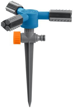 GRINDA  RR-P, 75 м, 2 полив, 3 сопла, на пике, ударопрочный пластик, круговой распылитель, PROLine (40341) - 4