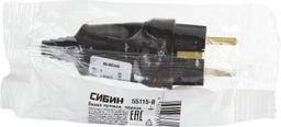 СИБИН черная, 220 В, IP44, прямая вилка (55115-B) - 2