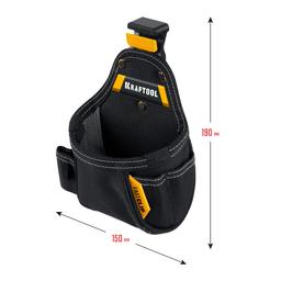 KRAFTOOL KP-5 поясная сумка с быстросъёмным креплением FastClip, 150 х 190 мм (38778) - 6