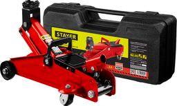 STAYER  R-22 RED FORCE, в кейсе, 2 т, 125 - 320 мм, подкатной домкрат для легковых а/м, Professional (43152-2-K) - 1