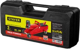 STAYER  R-22 RED FORCE, в кейсе, 2 т, 125 - 320 мм, подкатной домкрат для легковых а/м, Professional (43152-2-K) - 3