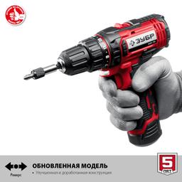 ЗУБР С1-12, 12 В, 30 Н·м, 2 АКБ (2 А·ч), дрель-шуруповерт, кейс (ДШЛ-125-22) - 4