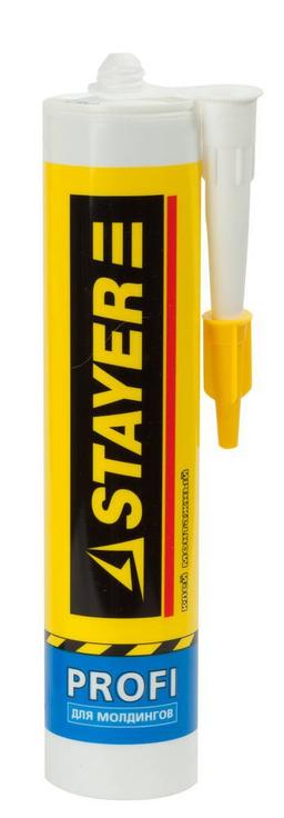 STAYER DECOR, 280 мл, белый, монтажный клей для молдингов и панелей, Professional (41327) - 1