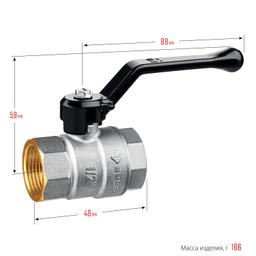 ЗУБР d 1/2", ручка-рычаг, шаровой кран (51322-1/2) - 4