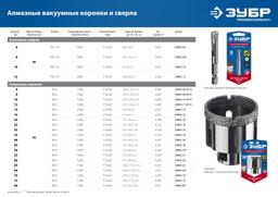 ЗУБР  АВК, d 6 мм, (М14, 15 мм кромка), вакуумная алмазная коронка, Профессионал (29865-06-M14) - 7