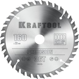 KRAFTOOL Precision, 160 х 20 мм, 36Т, пильный диск по дереву (36952-160-20) - 1