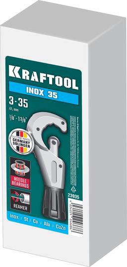KRAFTOOL INOX-35, 3 - 35 мм, на подшипниках, труборез для Нержавеющей стали (23935) - 3