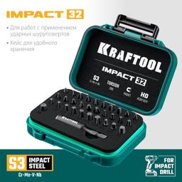 KRAFTOOL Impact-32, 32 шт, набор ударных бит (26066-H32) - 3