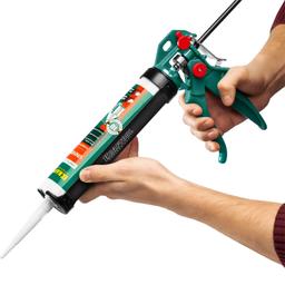 KRAFTOOL EXPERT 4-in-1, 310 мл, скелетный, поворотный, усиленный пистолет для герметика (06675) - 6