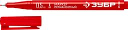 ЗУБР МП-50 красный, 0.5 мм перманентный маркер (06321-3) - 1