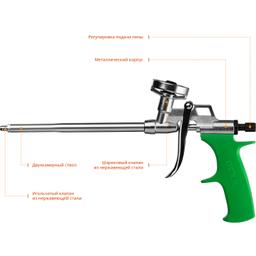 DEXX  Pro Metal, металлический пистолет для монтажной пены (06868_z01) - 3