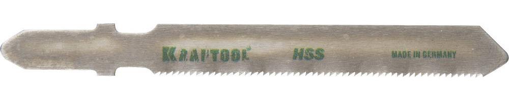 KRAFTOOL  T118G, EU-хвост., по металлу HSS, шаг 0.9 мм, 50 мм, 2 шт, полотна для лобзика (159551-0,9)