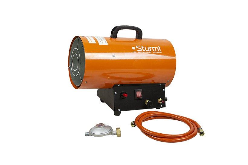 GH91151V Газовая тепловая пушка Sturm!, 9-15кВт, 200 м3/час, пропан/бутан, пьезоподжиг, регул.