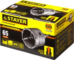 STAYER 65 мм, SDS - Plus, 8T, коронка по бетону с оснасткой (29190-65) - 2