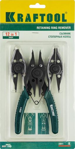 KRAFTOOL Universal 6-in-1, внешний/внутренний, съемник стопорных колец (22811) - 2