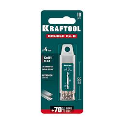 KRAFTOOL DOUBLE Сo-8 4х55мм, Сверло двухстороннее по металлу, сталь M42(+8%Co), класс А (29654-4.0-10) - 3