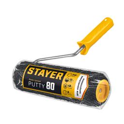 STAYER PUTTY 80 мм, 240 мм, 8 мм ручка, валик для шпатлевки, PROFESSIONAL (03642-24) - 2