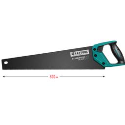 KRAFTOOL Alligator Black 11, 500 мм, ножовка для точного реза (15205-50) - 2