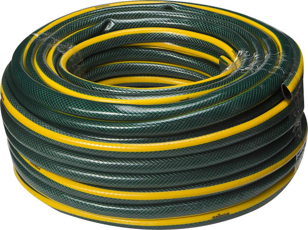 GRINDA STANDARD, 3/4", 50 м, 15 атм, трёхслойный, армированный, поливочный шланг (429000-3/4-50)