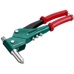 KRAFTOOL Combo3-M6, 360°, 3 вида заклёпок, комбинированный поворотный заклепочник в кейсе (31178) - 2